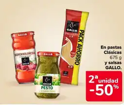 Carrefour Market GALLO En pastas Clásicas y salsas oferta