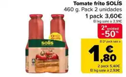 Carrefour Market SOLÍS Tomate frito oferta