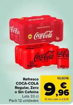 Carrefour Market COCA-COLA Refresco Regular, Zero oferta