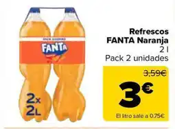 Carrefour Market FANTA Refrescos Naranja oferta