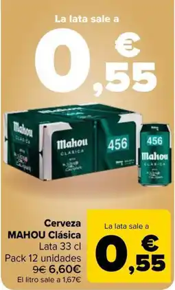 Carrefour Market MAHOU Cerveza Clásica oferta