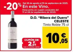 Carrefour Market CELESTE D.O. "Ribera del Duero" oferta