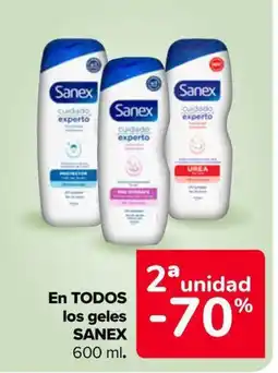 Carrefour Market SANEX En todos los geles oferta