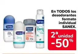 Carrefour Market SANEX En todos los desodorantes formato individual oferta