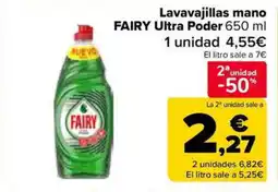 Carrefour Market FAIRY Lavavajillas mano Ultra Poder oferta