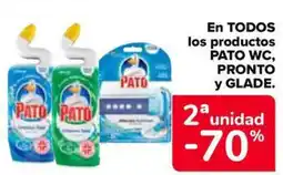 Carrefour Market PATO WC, PRONTO y GLADE En todos los productos oferta