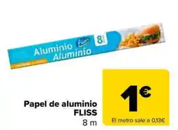 Carrefour Market FLISS Papel de aluminio oferta