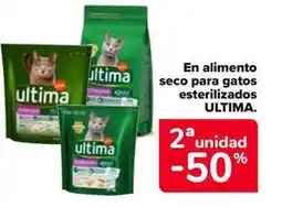 Carrefour Market ULTIMA En alimento seco para gatos esterilizados oferta