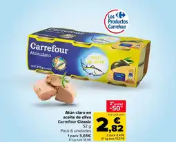 Carrefour Market Atún claro en aceite de oliva Carrefour Classic oferta