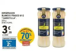 E.Leclerc CARRETILLA Espárragos blancos frasco 8/12 oferta