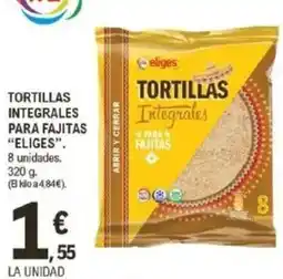 E.Leclerc IFA ELIGES Tortillas integrales para fajitas oferta