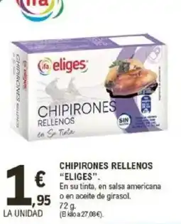 E.Leclerc IFA ELIGES Chipirones rellenos oferta