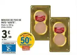E.Leclerc AOSTE Mousse de foie de pato oferta