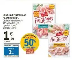 E.Leclerc CAMPOFRIO Lonchas finissimas oferta