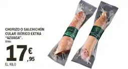 E.Leclerc AZUAGA Chorizo o salchichón cular ibérico extra oferta