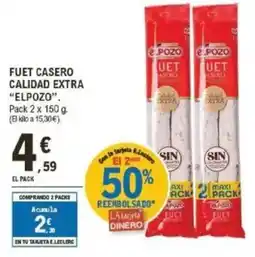 E.Leclerc ELPOZO Fuet casero calidad extra oferta