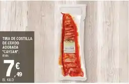 E.Leclerc CAYSAN Tira de costilla de cerdo adobada oferta