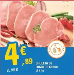 E.Leclerc Chuleta de lomo de cerdo oferta