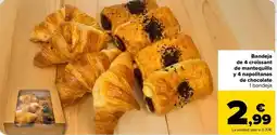 Carrefour Market Bandeja de 4 croissant de mantequilla y 4 papiercolage de 1 paire oferta