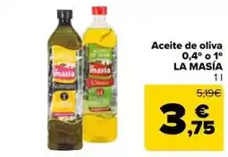 Carrefour Market La masía - aceite de oliva 0,4' o 1 oferta