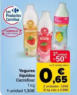 Carrefour Market Carrefour - yogures líquidos oferta