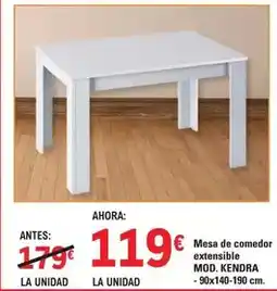 E.Leclerc Kendra - mesa de comedor extensible oferta