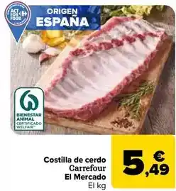 Carrefour Market Carrefour - costilla de cerdo el mercado oferta