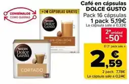 Carrefour Market Dolce gusto - café en cápsulas oferta