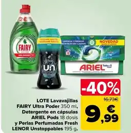 Carrefour Market Fairy - lavavajillas ultra poder detergente en capsulas pods oferta