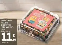 E.Leclerc SAN MARTIN Tarta fiesta infantil sin gluten oferta