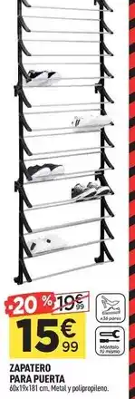 Centrakor Zapatero para puerta oferta