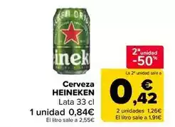 Carrefour Market Heineken - cerveza oferta