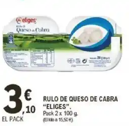 E.Leclerc IFA ELIGES Rulo de queso de cabra oferta
