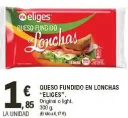 E.Leclerc IFA ELIGES Queso fundido en lonchas oferta