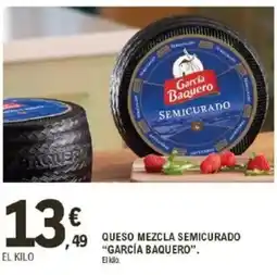 E.Leclerc GARCÍA BAQUERO Queso mezcla semicurado oferta