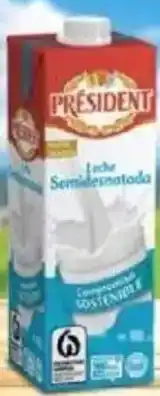 E.Leclerc PRESIDENT Leche semidesnatada. oferta