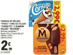 E.Leclerc MAGNUM CORNETTO Tarrina de helado "frigo" cono de helado o bombón helado oferta
