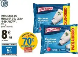 E.Leclerc PESCANOVA Porciones de merluza del cabo oferta