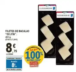 E.Leclerc DELFIN Filetes de bacalao oferta