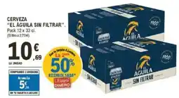 E.Leclerc EL ÁGUILA SIN FILTRAR Cerveza oferta