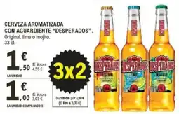 E.Leclerc DESPERADOS Cerveza aromatizada con aguardiente oferta