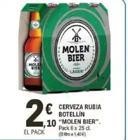 E.Leclerc MOLEN BIER Cerveza rubia botellín 10 oferta