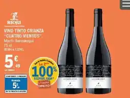 E.Leclerc CUATRO VIENTOS Vino tinto crianza oferta