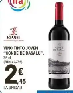 E.Leclerc CONDE DE BASALU Vino tinto joven oferta