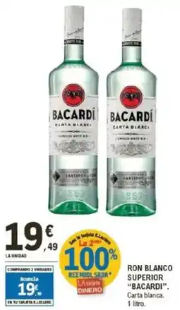 E.Leclerc BACARDI Ron blanco superior oferta