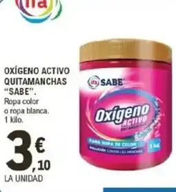 E.Leclerc IFA SABE Oxigeno activo quitamanchas oferta