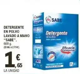 E.Leclerc IFA SABE Detergente en polvo lavado a mano oferta