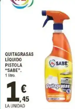 E.Leclerc IFA SABE Quitagrasas líquido pistola oferta