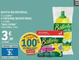 E.Leclerc BALLERINA Bayeta microfibras, o fregona microfibras oferta