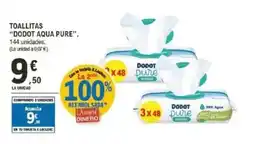 E.Leclerc DODOT Toallitas aqua pure oferta